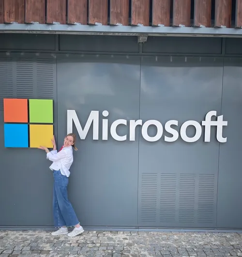 Pauline bei Microsoft 