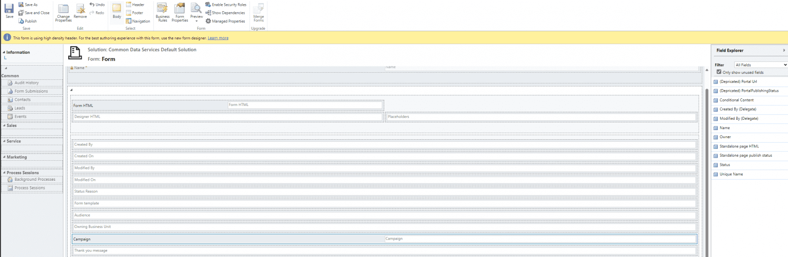 Add in the old designer