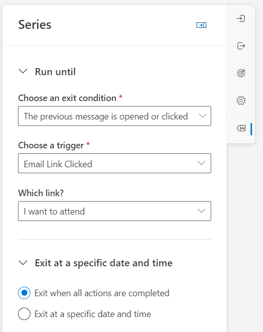 Customer Insights Journey Email link click