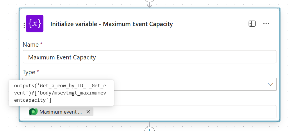 Flow Set Maximum Event Capacity