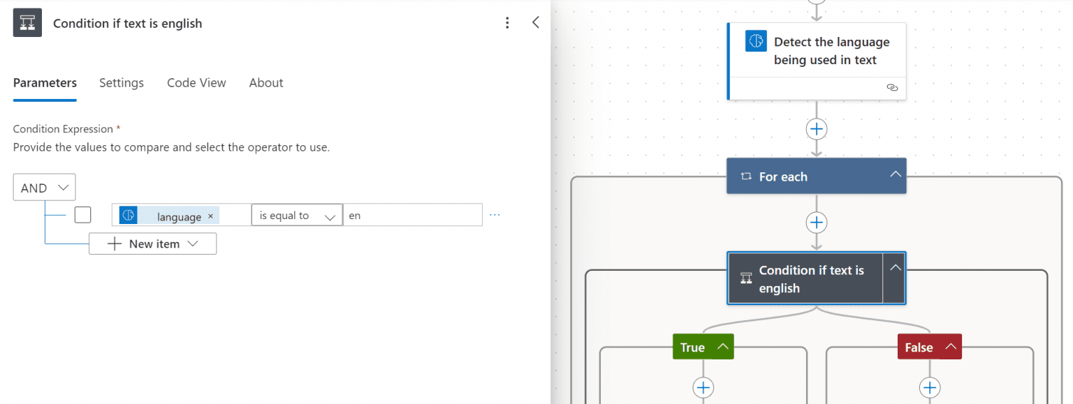 Bedingung für Spracherkennung einfügen