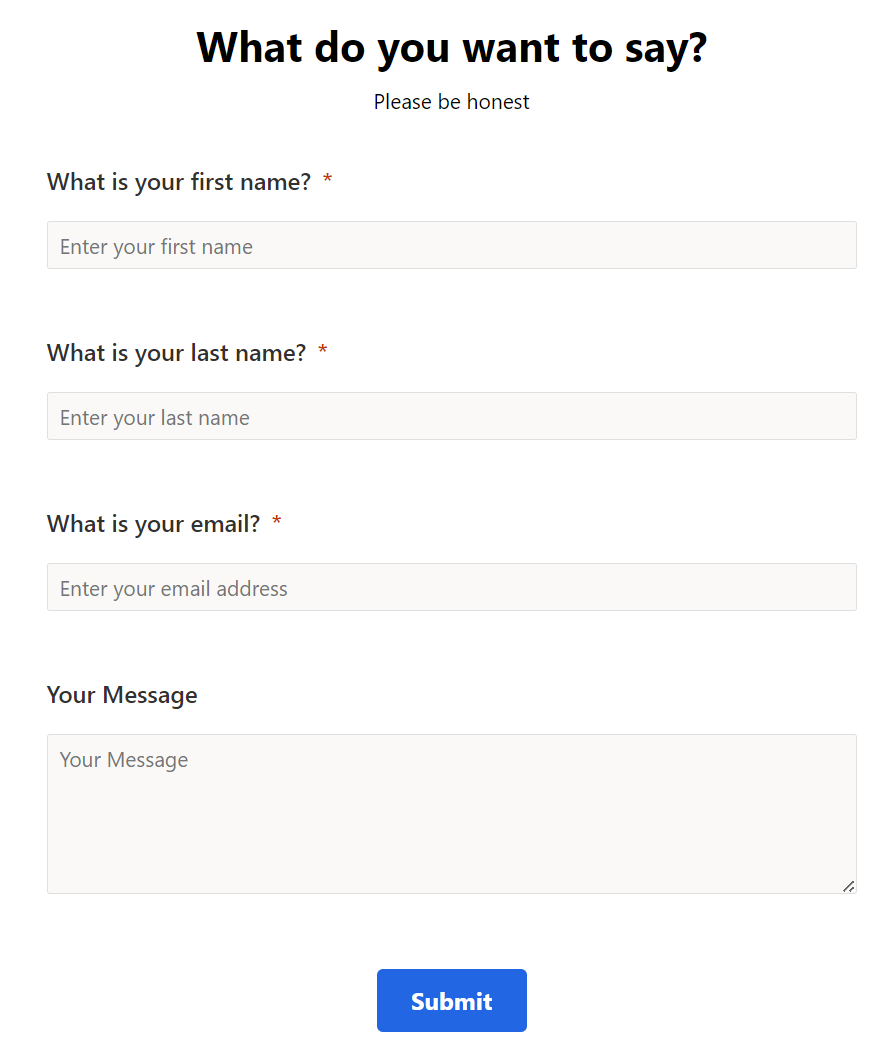 Marketing form for sentiment analysis in Customer Insights