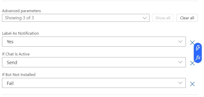 Flow success notification